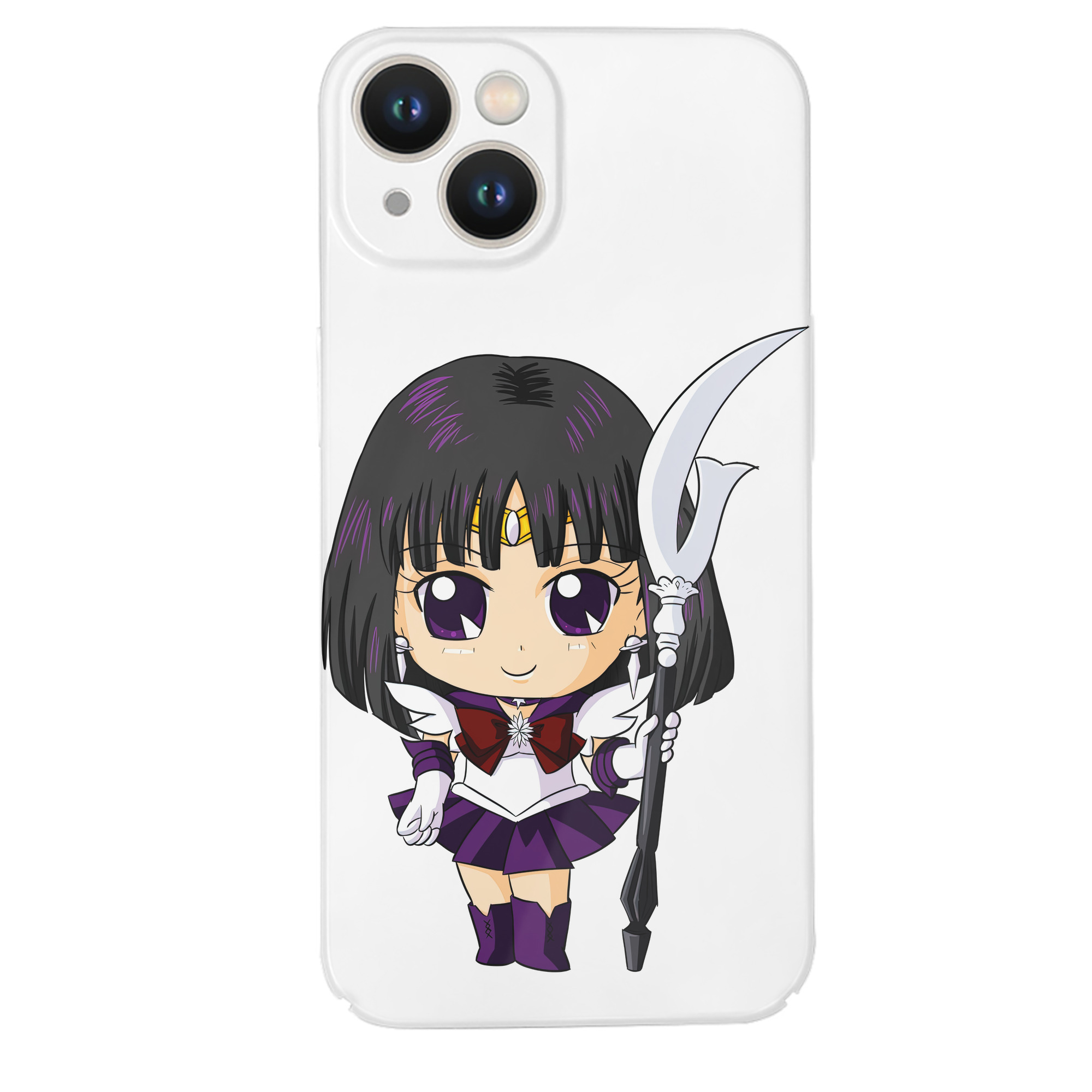（画像用） 美少女戦士セーラームーン 土萠ほたる Sailor Moon Tomoe Hotaru （セーラーサターン；Sailor Saturn） 【iPhone 14シリーズ対応】ハードケース
